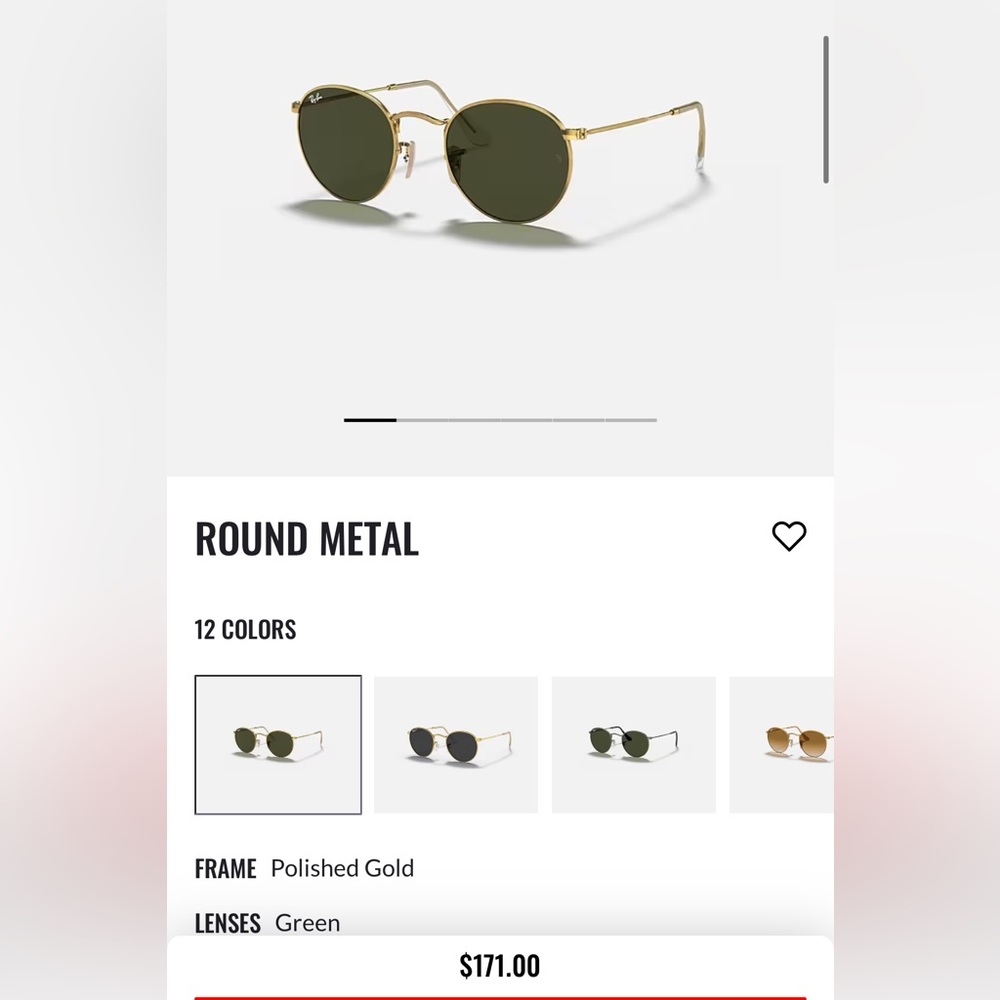 Ray-Ban Round Metal Sunglasses Authentic